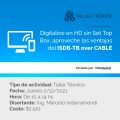 Digitalice en HD sin Set Top Box, aproveche las ventajas del ISDB-TB over CABLE